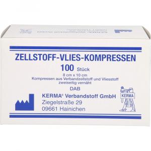 ZELLSTOFF VLIES Kompressen unsteril 8x10 cm