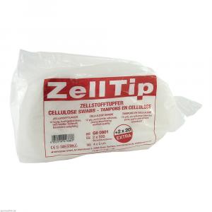 ZELLSTOFFTUPFER Zelltip 4x5 cm unsteril reinweiß