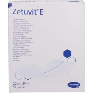 ZETUVIT E Saugkompressen steril 20x20 cm