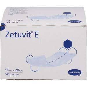 ZETUVIT E Saugkompressen unsteril 10x20 cm