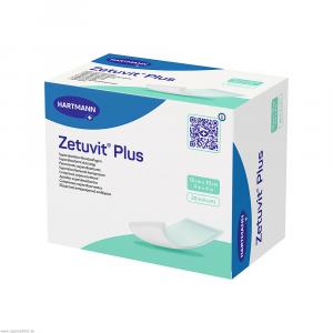 ZETUVIT Plus extrastarke Saugkompr.steril 10x10 cm