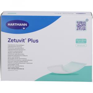 ZETUVIT Plus extrastarke Saugkompr.steril 15x20 cm