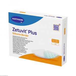 ZETUVIT Plus Silicone Border steril 16x26 cm