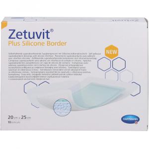 ZETUVIT Plus Silicone Border steril 20x25 cm