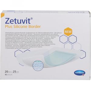 ZETUVIT Plus Silicone Border steril 20x25 cm