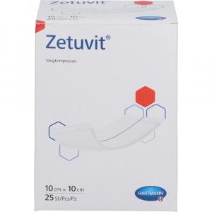 ZETUVIT Saugkompressen steril 10x10 cm