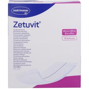 ZETUVIT Saugkompressen steril 20x20 cm