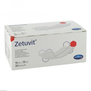 ZETUVIT Saugkompressen unsteril 10x10 cm