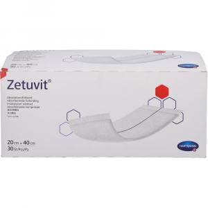 ZETUVIT Saugkompressen unsteril 20x40 cm