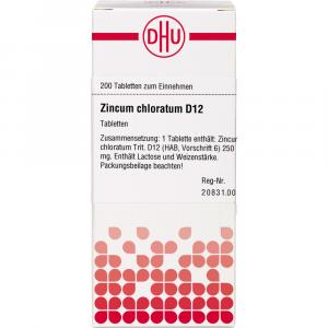 ZINCUM CHLORATUM D 12 Tabletten