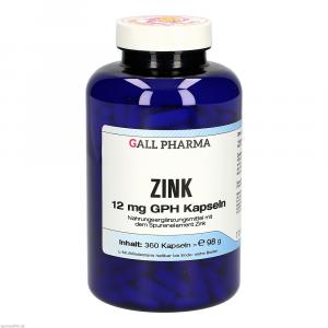 ZINK 12 mg GPH Kapseln