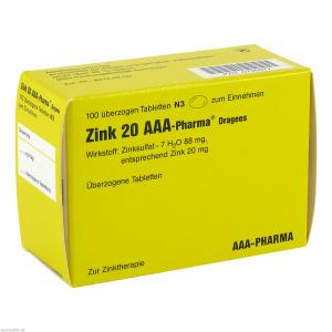ZINK 20 AAA-Pharma Dragees
