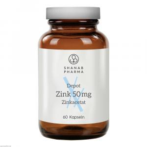 ZINK 50 mg Zinkacetat depot Kapseln Shanab