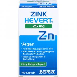 ZINK HEVERT 25 mg Kapseln