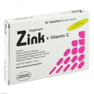 ZINK ORGANISCH+Vitamin C Tabletten