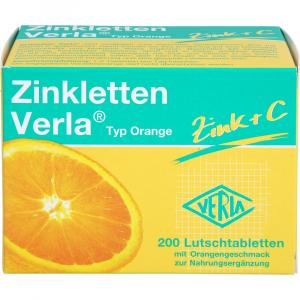 ZINKLETTEN Verla Orange Lutschtabletten