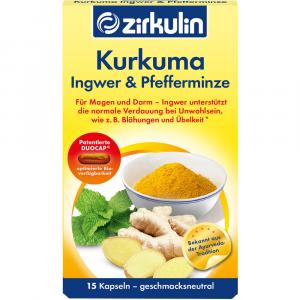 ZIRKULIN Kurkuma Ingwer & Pfefferminze Kapseln