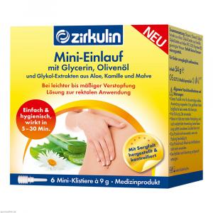 ZIRKULIN Mini-Einlauf mit Glyzerin Klistiere