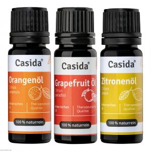 ZITRUSÖLE Set Orangenöl Zitronenöl Grapefruit Öl
