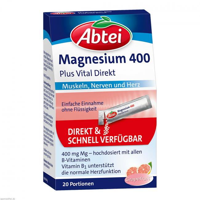 ABTEI Magnesium 400+Vitamin B Komplex Granulat (20 St) Preisvergleich