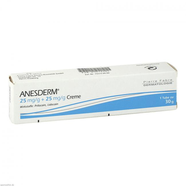 ANESDERM 25 mg/g + 25 mg/g Creme (30 g) Preisvergleich, PZN 9071504 ...