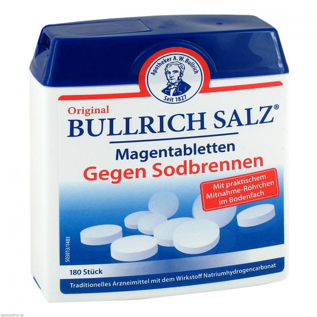 Bullrich Salz Tabletten Schlucken Oder Kauen BULLRICH Salz Tabletten (180 St) Preisvergleich, PZN 3977089 · MediPreis.de