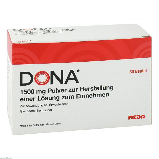DONA 1500 mg Beutel (30 St) Preisvergleich, PZN 9082531 · MediPreis.de