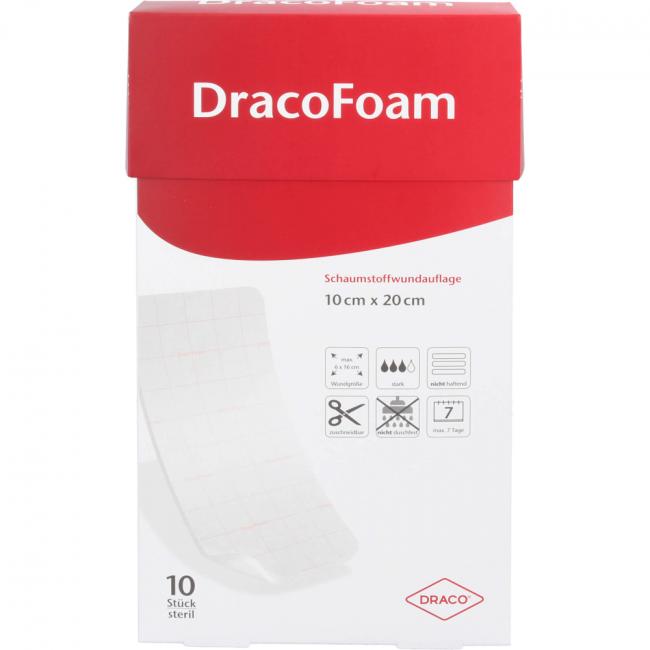 DRACOFOAM Schaumstoff Wundauflage 10x20 cm (10 St) Preisvergleich, PZN  6836544 ·