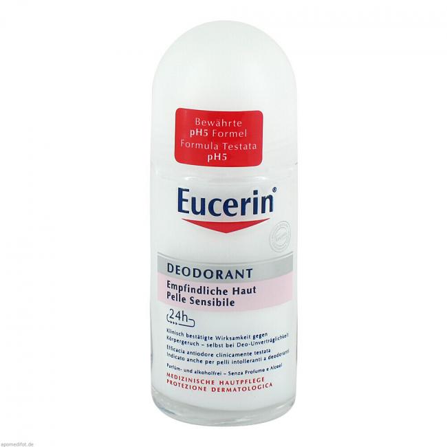 EUCERIN Deodorant Rollon 24h (50 ml) Preisvergleich, PZN 9289456