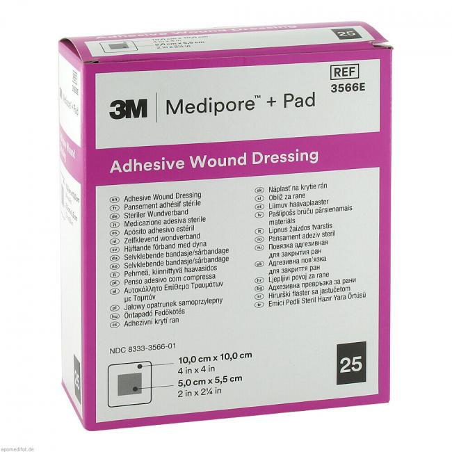 MEDIPORE Plus Pad 3566E steriler Wundverband (25 St) Preisvergleich