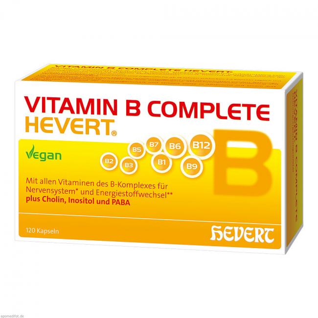 VITAMIN B COMPLETE Hevert Kapseln (120 St) Preisvergleich, PZN 15403086