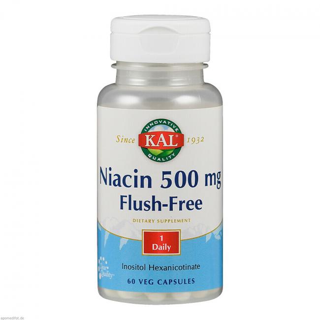 VITAMIN B3 NIACIN Flush free Kapseln (60 St) Preisvergleich, PZN