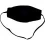 AUGENBINDE oval m.Gummiband schwarz