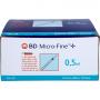 BD MICRO-FINE+ Insulinspr.0,5 ml U100 12,7 mm