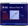 BD MICRO-FINE+ Insulinspr.1 ml U100 12,7 mm