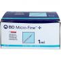 BD MICRO-FINE+ Insulinspr.1 ml U40 12,7 mm
