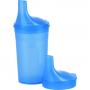 EINNEHMEBECHER o.Griff m.2 Deckel 4+12mm blau