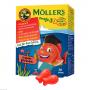 MÖLLER'S Omega-3 Gelee Fisch Erdbeere Kautabletten