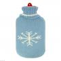 WÄRMFLASCHE Gummi 2 l m.Rollkragenpullover Bezug