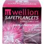 WELLION Safetylancets 21 G 2 mm Sicherheit.Lanz.