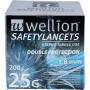 WELLION Safetylancets 25 G Sicherheitseinmallanz. WELLION Safetylancets 25 G Sicherheitseinmallanz.