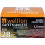 WELLION Safetylancets 28 G Sicherheitseinmallanz.