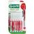 GUM TRAV-LER 0,8mm Kerze rot Interdental+6Kappen
