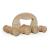 MASSAGEROLLER Holz m.Bügel+8 Achsen