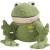 WÄRME STOFFTIER Frosch Willi grün