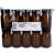 WEITHALSGLAS braun 100 ml m.Schraubdeckel schwarz