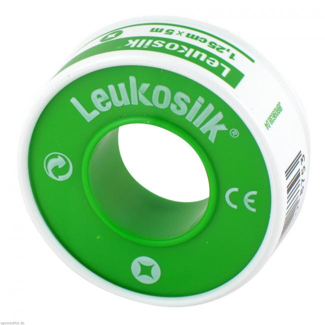 LEUKOSILK 2,5 cmx5 m Pflaster 12 Stück