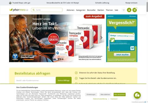 Pharmeo Versandapotheke Screenshot
