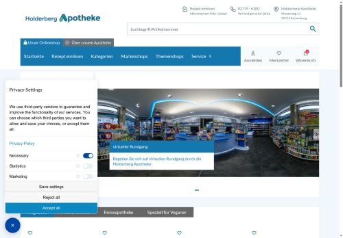 Holderberg Apotheke Screenshot