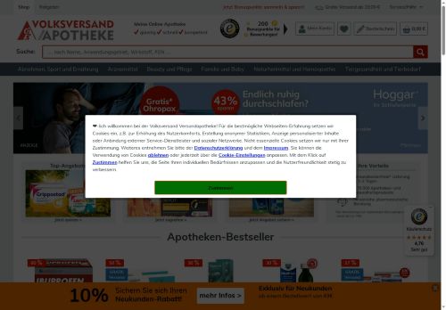 Volksversand Versandapotheke Screenshot